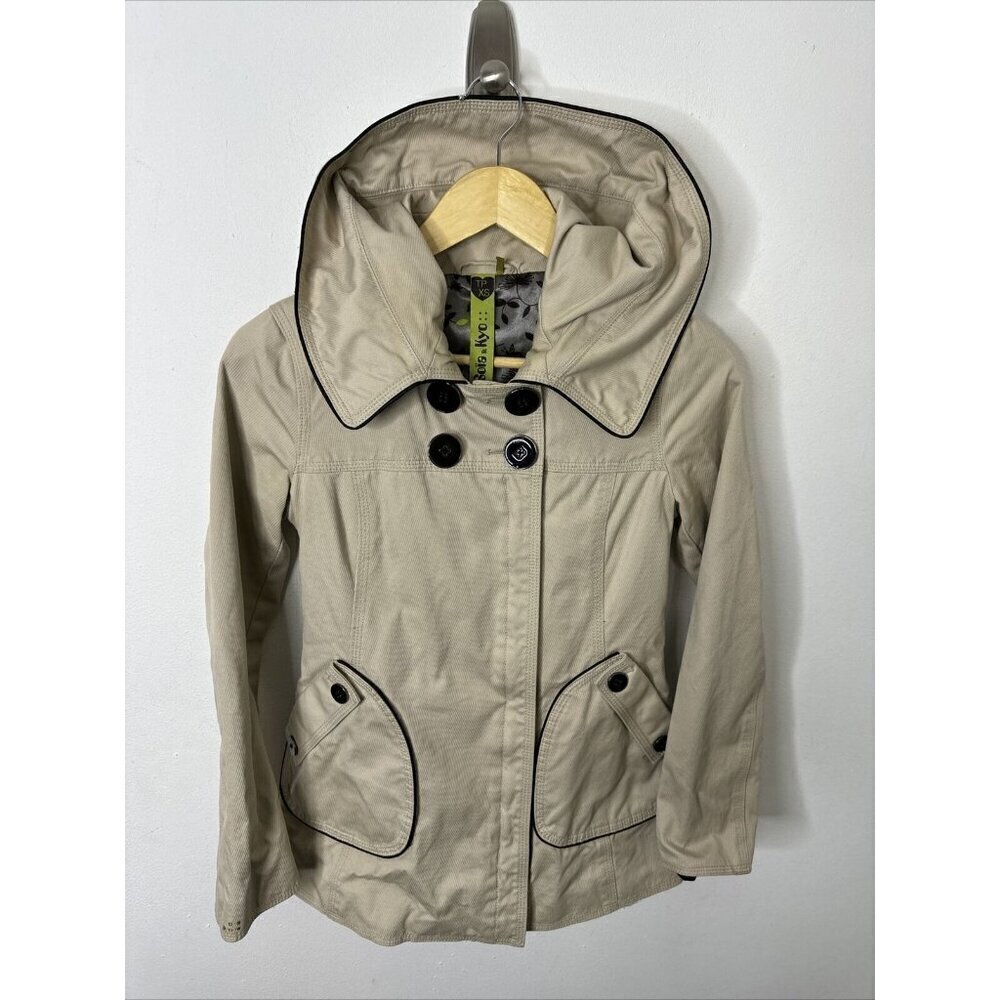Soia Kyo Woman XS Canvas Coat Jacket Casual Trench